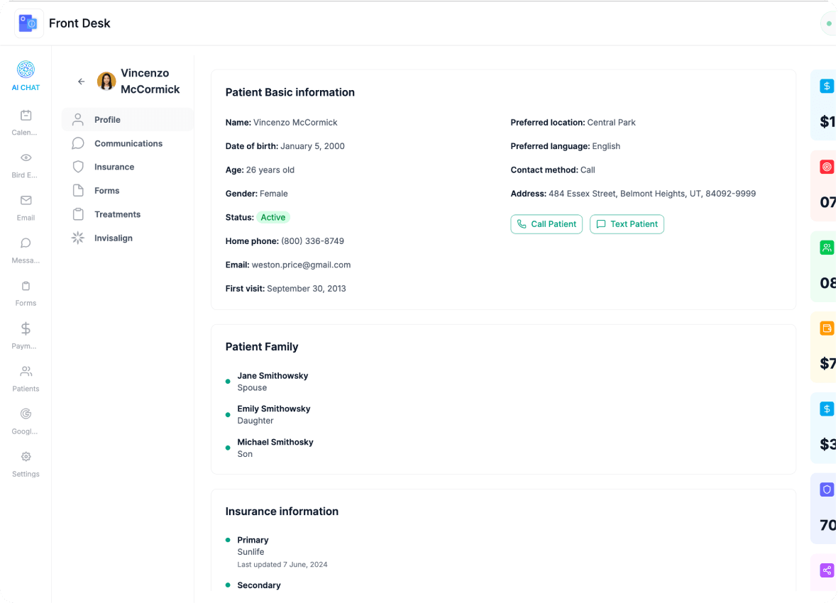 The Only System That Creates the Patient File For You